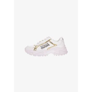 Versace Jeans Couture Women's White & Gold Chunky Sneakers